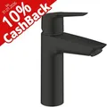 Produktbild: GROHE Waschtischarmatur Start M-Size, 237462432, schwarz matt, 10 % Cashback, 19,2 cm hoch, Messing, Push Open Ablaufgarnitur