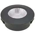 Produktbild: SIGOR LED Möbel-Einbau-Downlight DILED 60, IP20, Ø 6.7cm, 5W 3000K 330lm 36°, CRi 95, dimmbar starr, schwarz SIG-5722001