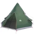 Produktbild: vidaXL Campingzelt, Tipi Zelt für 4 Personen Wasserdicht, Pyramidenzelt Leicht Tragbar, Indianerzelt für Camping Outdoor Wandern, Grün