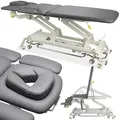 Produktbild: HABYS Evero X7 Ergo | Elektrische Massageliege Behandlungsliege Therapieliege Massagebank Kosmetikliege | Höhenverstellbar 198 x 68cm | Elektrisch | 7-Segmente | MDR-Zertifizieriung | Grau