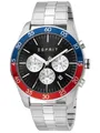 Produktbild: Esprit Jordan Silver Black Uhr Herrenuhr Edelstahl Chrono Datum ES1G204M0085