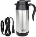 Produktbild: HEYNER® Wasserkocher mit 12 V, 120W, 700ml und Warmhaltefunktion Reisekocher ist doppelwandig isoliert mit Gummidichtung, für den Zigarettenanzünder von Pkw, Wohnmobil, Boot und Camping
