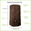 Produktbild: Regentonne Baumstamm EVERGREEN 475 liter braun