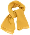 Produktbild: GURU SHOP Indisches Baumwolltuch, Schal, Leichter Baumwollschal 100x100 cm - Mustard, Herren/Damen, Baumwolle