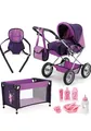 Produktbild: Bayer Design Kombi Puppenwagen Grande Megaset mit Reisebett und Zubehör Fee
