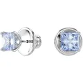 Produktbild: Swarovski Paar Ohrstecker Stilla Square Attract, mit Swarovski® Kristall, Zirkonia (synth) blau