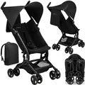 Produktbild: MoMi GRACE Buggy Kinderwagen - Rucksack, Korb, Leicht 5,65 kg - Schwarz