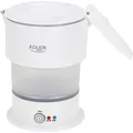 Produktbild: Adler AD 1377 Reise Wasserkocher 0,6 L faltbares Silikongehäuse Camping weiß