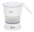 Produktbild: Adler Reise-Wasserkocher AD 1377, 0,6 L, faltbares Silikongehäuse, Camping, weiß