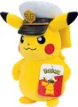 Produktbild: Pokemon Pikachu Captain Pikachu 20cm Plüsch Stofftier Figur- Jazwares PKW4295