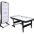 Produktbild: Cougar Icing XL Airhockeytisch 6ft - Klappbar | Airhockey Tisch inkl. Zubehör (Pucks & Pushers) | Airhockeytisch mit Luft für Kinder und Erwachse... - Schwarz