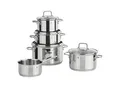 Produktbild: WMF Kochtopfset Astoria, Edelstahl, Metall, 5-teilig, 20 cm,16 cm, TransTherm®-Allherdboden, Kochen, Töpfe, Topfsets