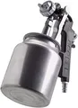 Produktbild: FERM Farbspritzpistole mit Oberbecher – Pneumatisch - 750 cc – Max. 6 bar – Einstellbare Sprühleistung