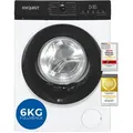 Produktbild: Exquisit Waschmaschine 6kg, Slim, Startzeitvorwahl, 11 Waschprogramme, 1200 U/Min, WA6312-370A weiss - Weiß
