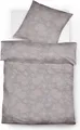 Produktbild: Fleuresse Lech Edelflanell Bettwäsche 135x200 Blumen silbergrau 604109-1