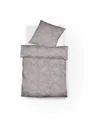 Produktbild: fleuresse Bettwäsche Fleuresse Lech Edelflanell Bettwäsche 135x200 Blumen silbergrau 604109, Edelflanell, 2 teilig
