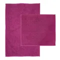 Produktbild: NYVI Badematte NYVISpa Chenille Rechteckig - Badezimmerteppich - Rutschfest, Saugfähig, Schnell Trocknend, Fußbodenheizung geeignet, Waschbar, Weich Farbe:Lila;Größe:Set 45x50 + 50x80 cm