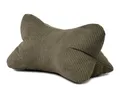 Produktbild: Gözze - Leseknochen Capri, Nackenkissen in Feincord-Optik, Lese- und Relaxkissen für Nacken und Rücken, 40 x 25 cm - Dunkelgrün