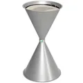 Produktbild: Standascher VAR Kegelascher mit Einlegeteil silber pulverbeschichtete Ausführung aus Stahlblech verzinktes Sieb 1168