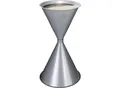Produktbild: VAR Kegelascher aus Metall, Stahlblech, pulverbeschichtet, silber, ab 2 Stk