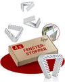 Produktbild: Fensterstopper 4er Set – Fensterklammer – Klemmschutz Fenster – Zuverlässige ...