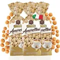 Produktbild: Gadeschi Amarettini Kekse 3x 200g [MIT APRIKOSENKERNE] - Italienisches Kaffeegebäck - Perfekt zum Kaffee, Heißgetränken & als Dekoration - Traditionelle Rezeptur - Süß & Luftiges Gebäck