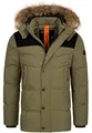 Produktbild: Indicode Herren Hexyl Winterparka mit Kapuze | Parka Steppjacke Herrenparka Army, XXL