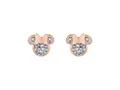 Produktbild: Disney Paar Ohrstecker Disney ©DISNEY Minnie Mouse Kinderohrringe Edelstahl silber rosa