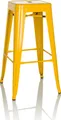Produktbild: hjh OFFICE Barhocker VANTAGGIO HIGH Metall Hocker bis 150 kg belastbar Sitzhöhe 77 cm