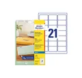 Produktbild: Avery Zweckform Etiketten 525 Folien-Adressetiketten J8560-25 transparent 63,5 x 38,1 mm