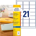 Produktbild: AVERY Zweckform J8560-25 Adressetiketten/Adressaufkleber (525 Etiketten, 63,5x38