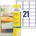 Produktbild: Transparante inkjetetiketten Quickpeel J8560-25 63,5x38,1mm