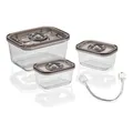 Produktbild: CASO CASO VacuBoxx Eco-Set 3 teilig Glasbehälter 1Stk.1,5l, 2Stk. 0,5l 1177