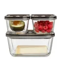 Produktbild: CASO Design 3-tlg. VacuBoxx Eco-Set 1177 stapelbar Borosilikatglas SAN-Deckel