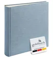 Produktbild: goldbuch 31607 Fotoalbum Summertime Trend 2, Fotobuch mit 100 weißen Seiten mit Pergamin Trennblätter, Foto Album mit Leinen Einband, bis zu 600 Bilder, Hochwertiges Papier, Blau / Grau, 30 x 31 cm