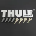 Produktbild: Thule 4x Ersatzschlüssel +Schloß Stahl N051 für Dachträger Boxen Fahrradträger