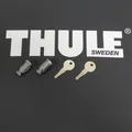 Produktbild: Thule 2x Ersatzschlüssel +Schloß Stahl N051 für Dachträger Boxen Fahrradträger