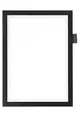 Produktbild: Durable Info-Rahmen Duraframe Note (A4, mit Magnetverschluss und Stifthalter) 1 Stück, schwarz, 499301