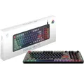 Produktbild: MSI Forge GK110 Gaming-Tastatur (US-Layout) – Membranschalter, RGB, Beleuchtung und Medien-Hotkeys, rutschfeste Unterseite, einstellbare Neigung, USB 2.0 – Full-Size