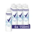 Produktbild: Rexona Women Anti Transpirant Spray Cotton Dry Deospray mit 48 Stunden Schutz gegen Körpergeruch und Achselnässe mit Anti-Transpirant-Technologie 6x 150 ml