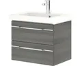 Produktbild: Badmöbel-Set Balto Sprint BxT 64,5 x 44 cm Frontfarbe Graphit 2-teilig mit Wasch