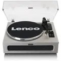 Produktbild: Lenco LS-440GY Plattenspieler (Riemenantrieb, Bluetooth, Retro Design, HiFi Sound, Bluetooth 5.0, Plug&Play, 40W-RMS,33&45U/min) grau