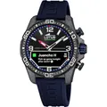 Produktbild: Lotus Intelligente Hybrid Herren Uhr Connected D Kautschuk Blau - Intelligente Analog Uhr 20000/1 - Musiksteuerung, Schrittzähler, Benachrichtigungen und Anrufablehnung - Bis zu 10 Tage Akkulaufzeit