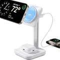 Produktbild: ESR 2 in 1 Ladestation Apple Watch und iPhone, Magsafe Ladestation für iPhone 17e/17/16/15/14/13/12, Apple Watch und AirPods 4, Weiß