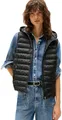 Produktbild: Tommy Hilfiger Damen Weste Padded Global Stripe Vest mit Kapuze, Schwarz (Black), XL
