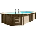 Produktbild: Gre Echtholzpool Vermela Oval 672 x 472 x 146 cm