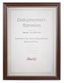 Produktbild: Ideal Dokument Bilderrahmen in Mahagoni 21x29,7 DIN A4 Urkunde Bilder Foto Rahmen