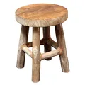 Produktbild: Holzhocker rund braun