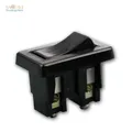 Produktbild: Wippenschalter mit Schraubanschluss, schwarz 230V/2A Wippschalter Einbauschalter