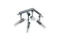 Produktbild: Lindby Deckenleuchten Zela, Metall, Chrom IP44, 4 x 8 W LED